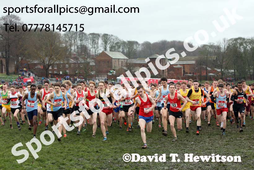 Senior boys 2019 New Balance English Schools Cross Country Champs, Temple Newsam, Leeds. Photo:  David T. Hewitson/Sports for All Pics